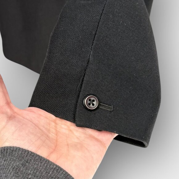 Harry Hall Womens Equestrian Riding Jacket Black 4 Button Made in England Lined - Picture 9 of 15